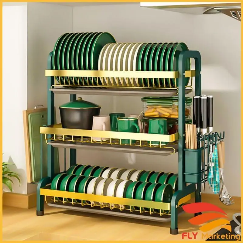 3 layer dish rack