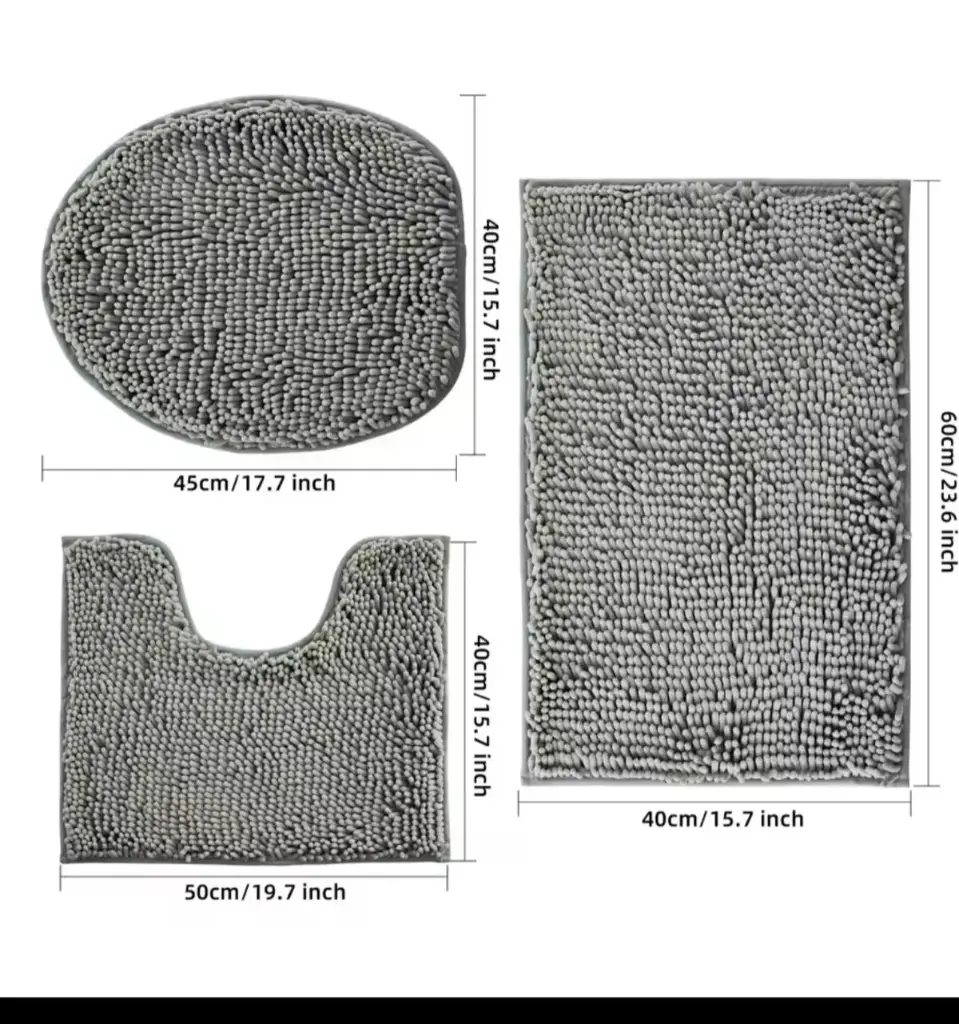 3 in 1 fluffy indoor mats