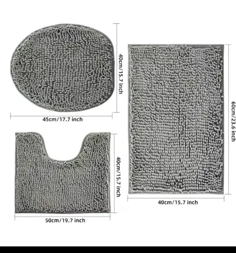 3 in 1 fluffy indoor mats