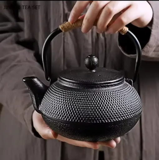 Asian cast iron teapot
